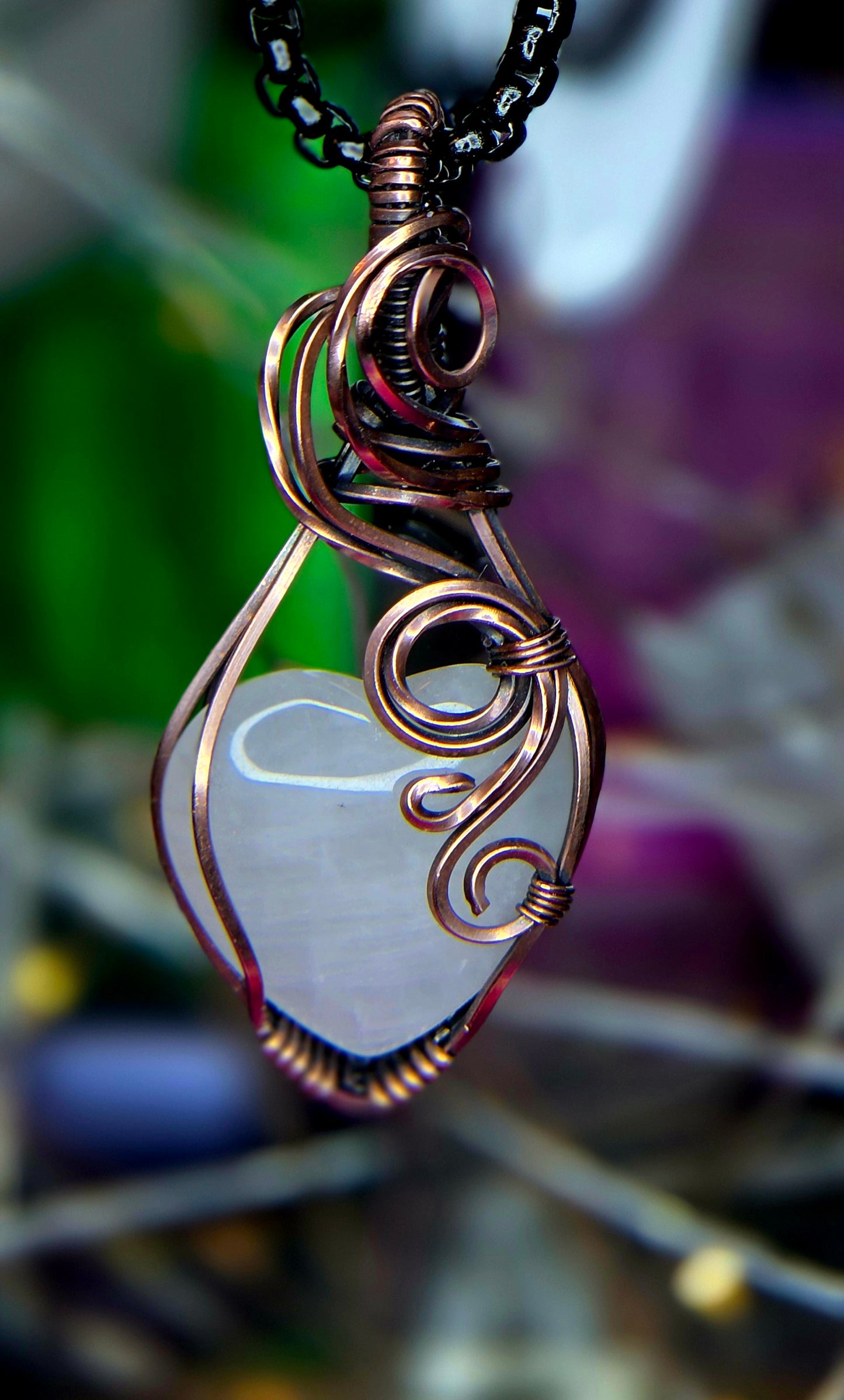 Heart of Serenity – Hand-Wrapped Rose Quartz Pendant