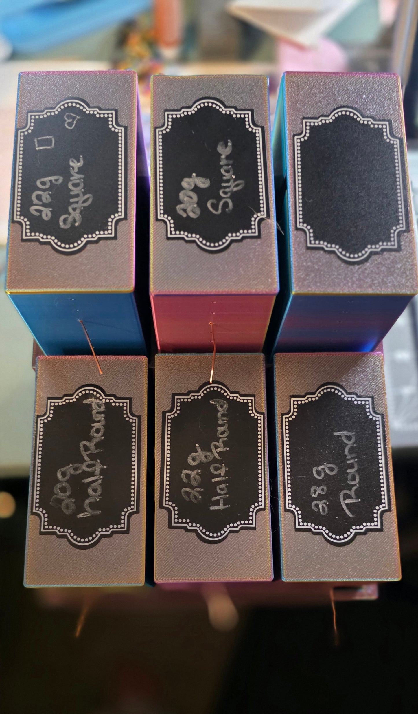 3D Printed Wire Spool Organizer ( 6 Pack w/ Tray)