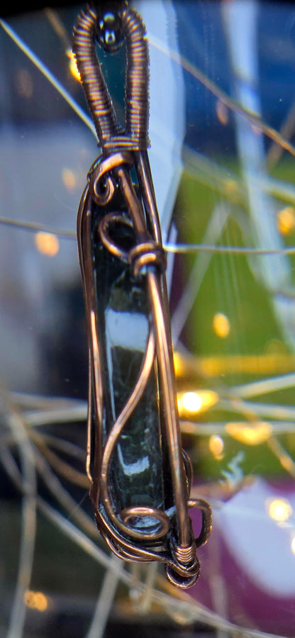 Did You Say Purple – Rare Purple Labradorite & Copper Pendant