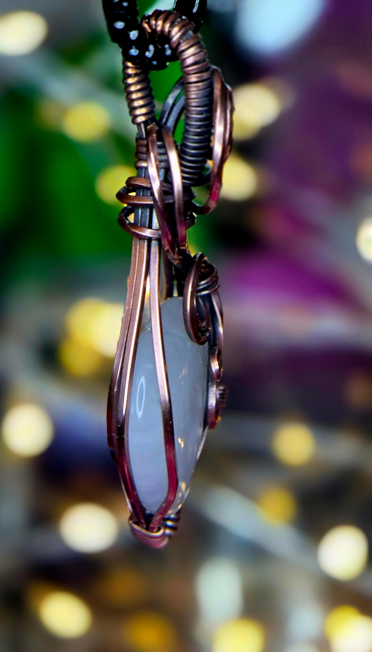 Heart of Serenity – Hand-Wrapped Rose Quartz Pendant