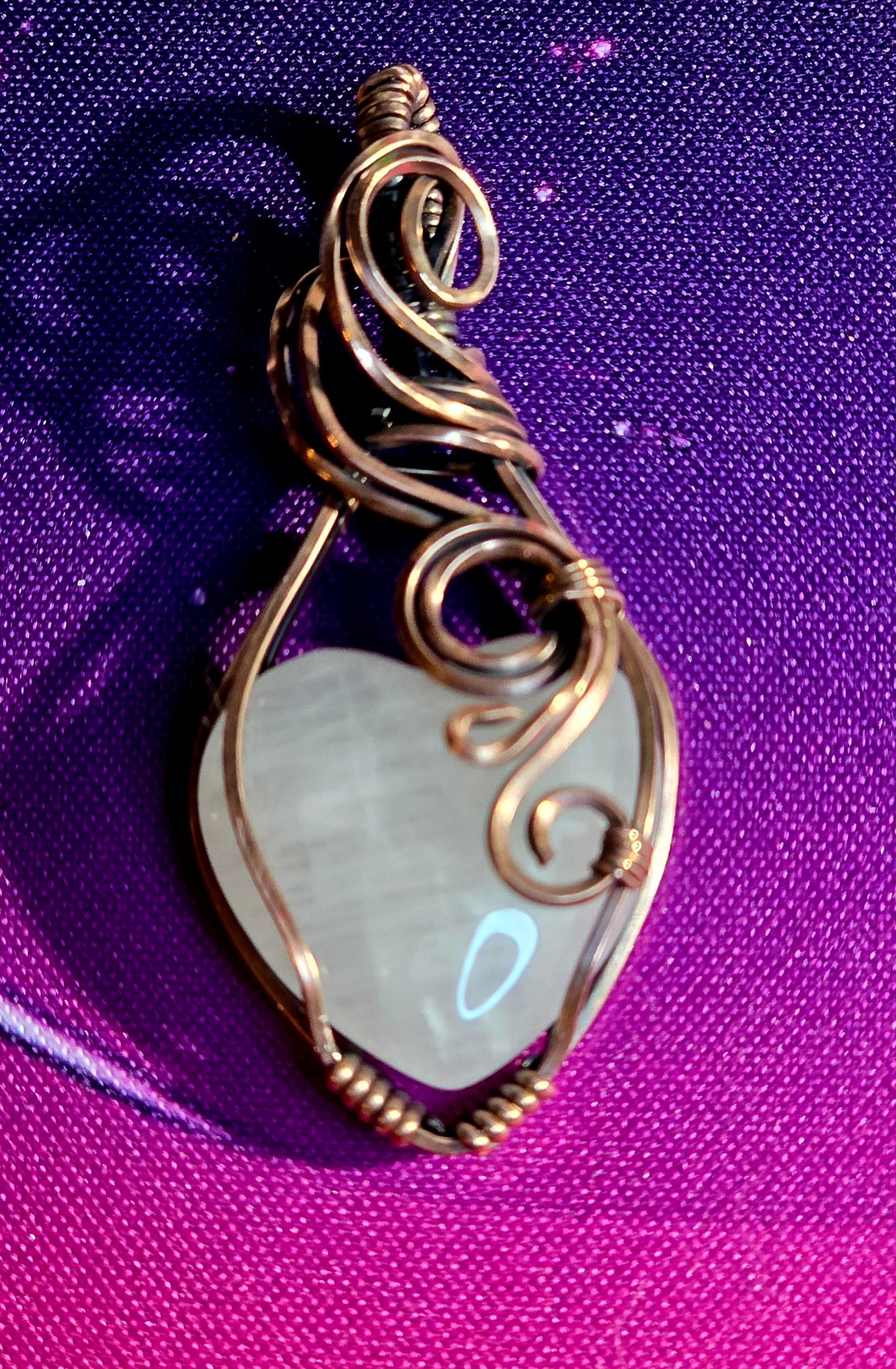 Heart of Serenity – Hand-Wrapped Rose Quartz Pendant
