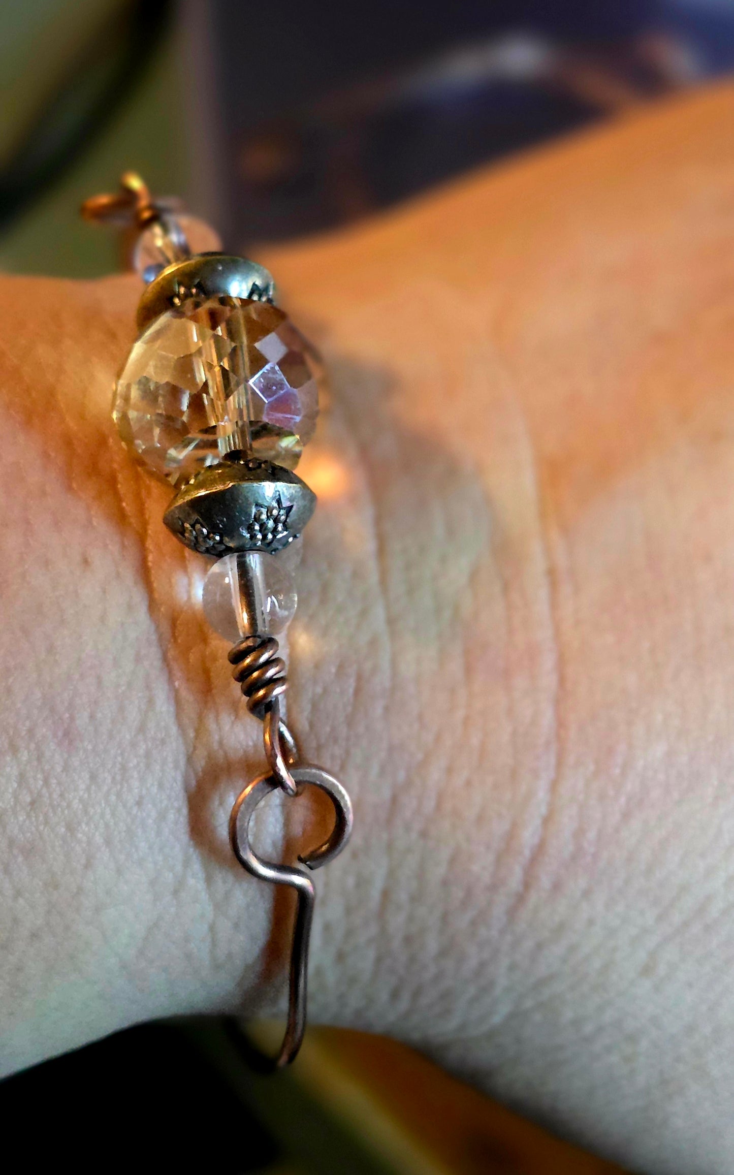Solar Flare Bracelet – Golden Rutilated Quartz & Baltic Amber