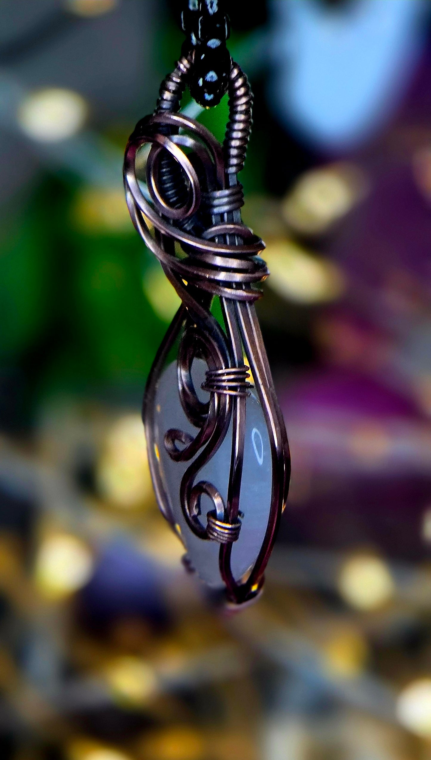 Heart of Serenity – Hand-Wrapped Rose Quartz Pendant