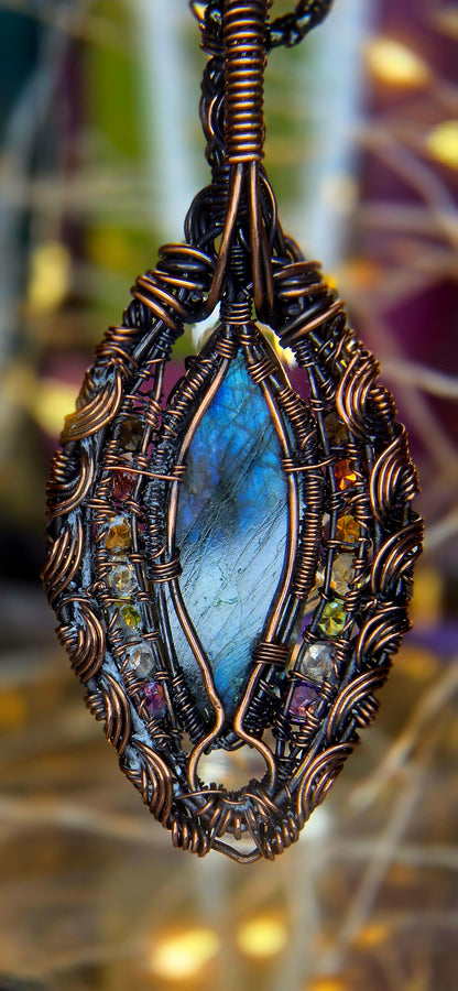 The Protector's Tree of Life – Multi-Gemstone Transformation Pendant
