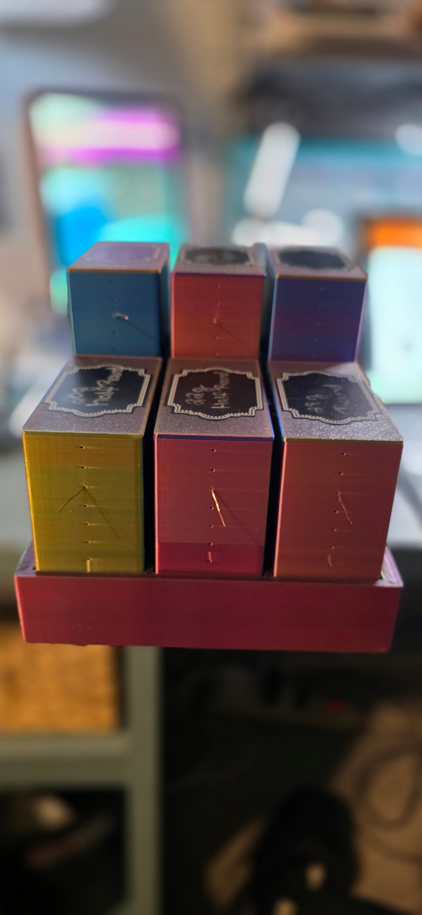 3D Printed Wire Spool Organizer ( 6 Pack w/ Tray)