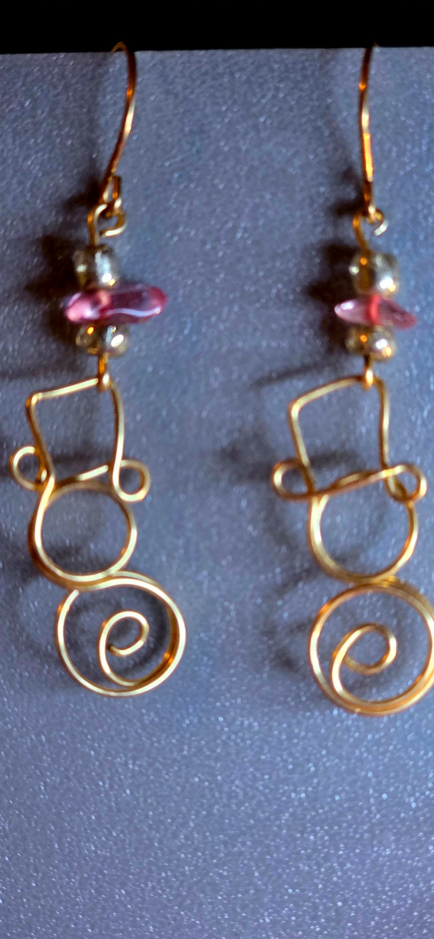 Frosty Filigree – Hand-Wrapped Brass Snowman Earrings